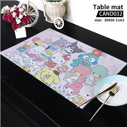 Kuromi anime table mat