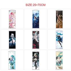 Hatsune Miku anime anime wallscroll 25*70cm price for 5 pcs