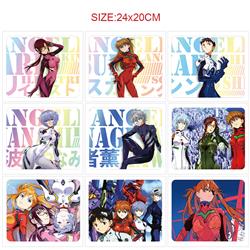 EVA anime Mouse pad 24*20cm 5pcs a set