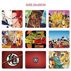 Dragon ball anime Mouse pad 24*20cm 5pcs a set