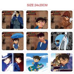 Detective conan anime Mouse pad 24*20cm 5pcs a set