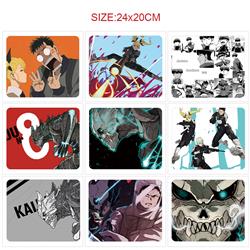 Kaiju 8-gou anime Mouse pad 24*20cm 5pcs a set