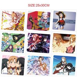 Sword art online anime Mouse pad 25*30cm