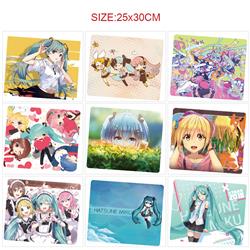 Hatsune Miku anime  Mouse pad 25*30cm