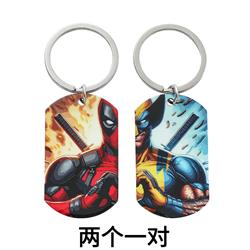 Deadpool anime keychain 2 pcs a set