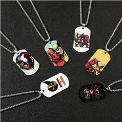 Deadpool anime necklace