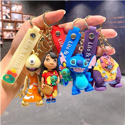 stitch anime keychain