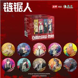 chainsaw man anime pin 10pcs a set