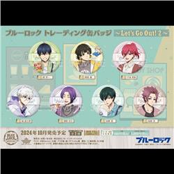 Blue Lock anime pin 7pcs a set