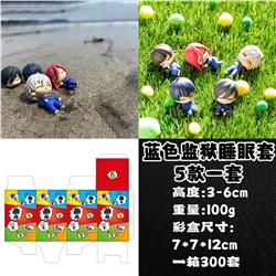 Blue Lock anime figure 3-6cm 5pcs a set