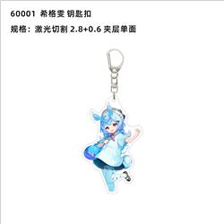 Genshin Impact anime keychain