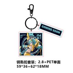 Hatsune Miku anime keychain