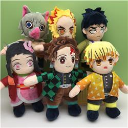 Demon slayer kimets anime Plush toy 22cm 6pcs a set