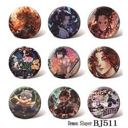 Demon slayer kimets anime pin 58mm a set