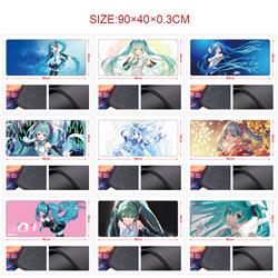 Hatsune Miku anime Mouse pad 90*40cm