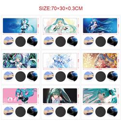 Hatsune Miku anime Mouse pad 70*30cm