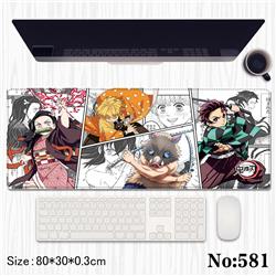 Demon slayer kimets anime Mouse pad 80*30*0.3cm