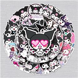 Kuromi anime waterproof stickers (50pcs a set)