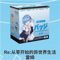 Re Zero Kara Hajimeru Isekai Seikatsu anime pin 58mm 6pcs a set