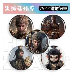 Black Myth: Wukong anime pin 75mm