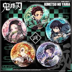 Demon slayer kimets anime pin 58mm