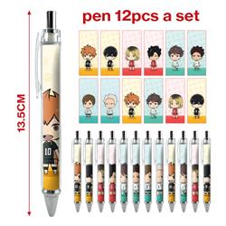 Haikyuu anime pen 12 pcs a set