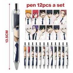 Blue Lock anime pen 12 pcs a set