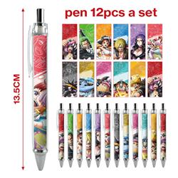 One Piece anime pen 12 pcs a set