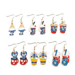 stitch anime earring