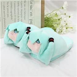 Hatsune Miku anime plush slippers ( one size 35-42 )