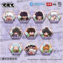 Inuyasha anime pin 10pcs a set