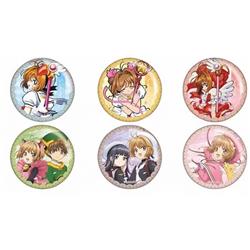 card captor sakura anime pin 6pcs a set