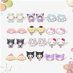 Kuromi anime earring