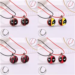 Deadpool anime necklace