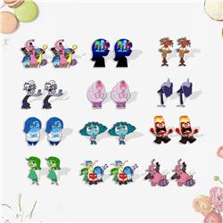 Inside out anime earring