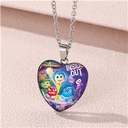 Inside out anime necklace