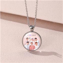 BTS anime necklace