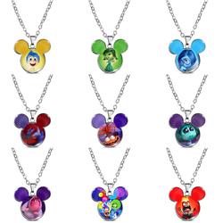 Inside out anime necklace