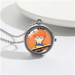 Haikyuu anime rotating pocket watch