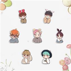 BTS anime pin