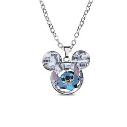 stitch anime necklace