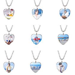 BTS anime necklace