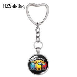 Among Us anime keychain