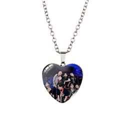 BTS anime necklace