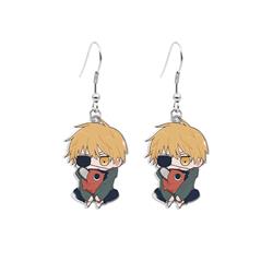 chainsaw man anime earring