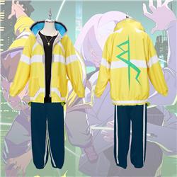 cyberpunk edgerunners anime cosplay clothing set+wig