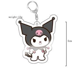 Kuromi anime keychain