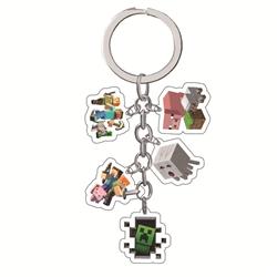 Minecraft anime keychain