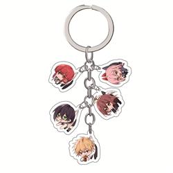 chainsaw man anime keychain