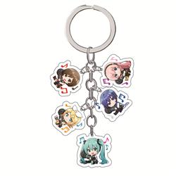 Hatsune Miku anime keychain